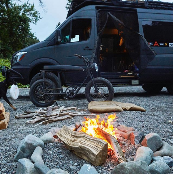 Cool electric utility bike for camping and adventure, all-terrain, fatbike UD Bikes