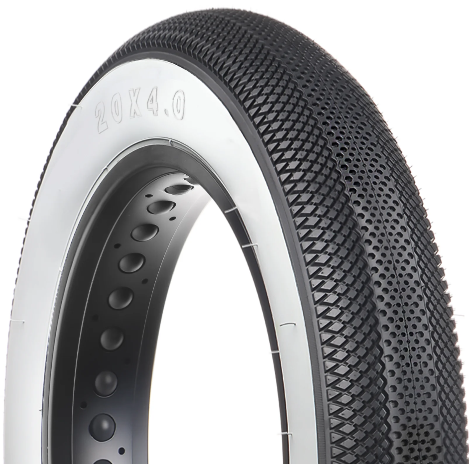 White striped 20x4 Tire